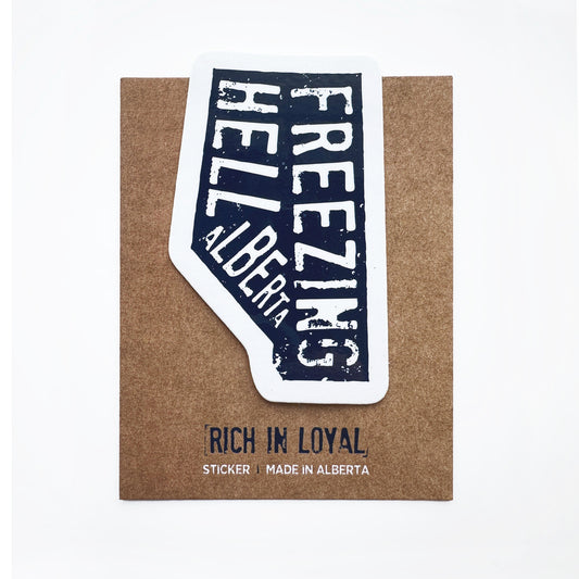 freezing hell alberta | Sticker