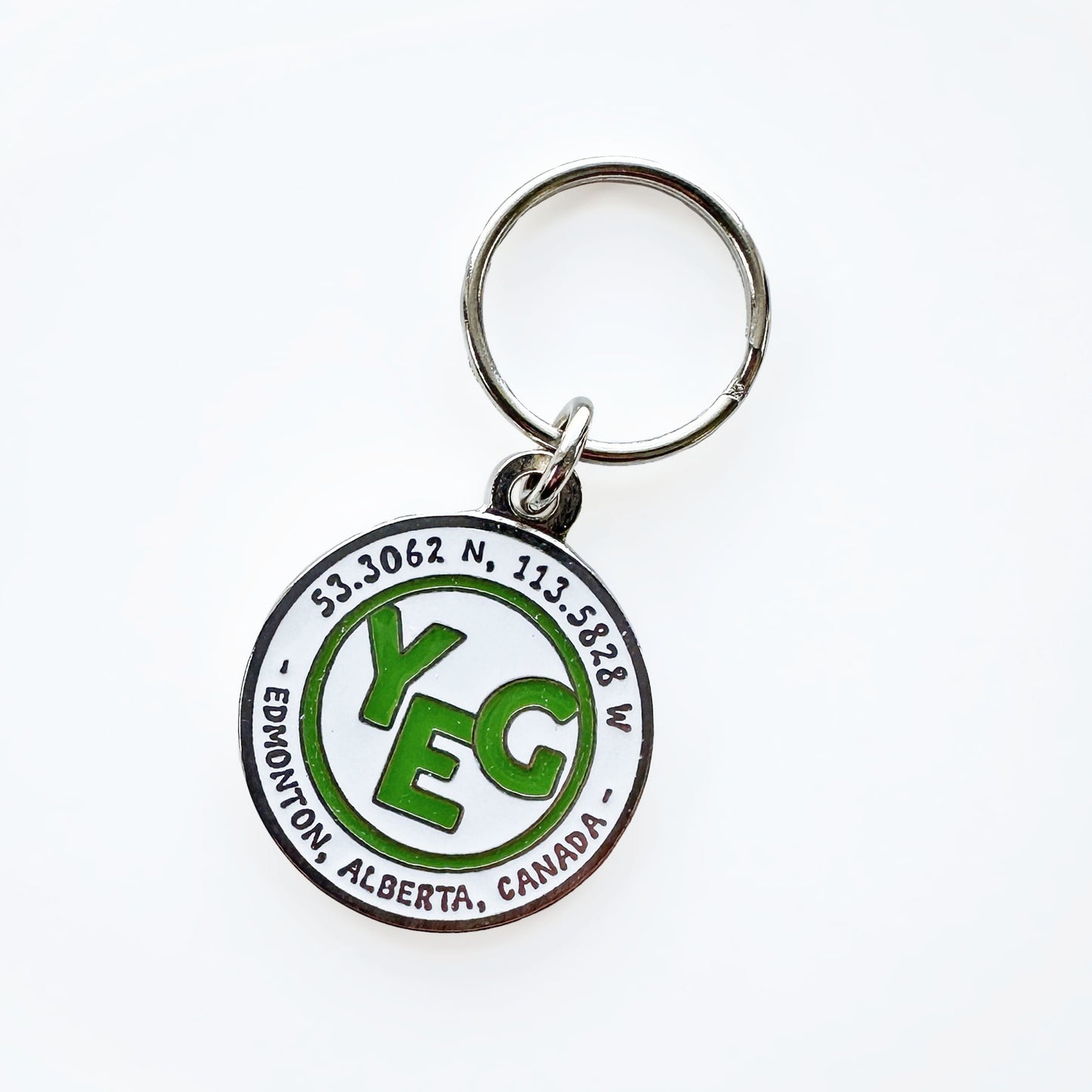 YEG coordinates | Key Ring