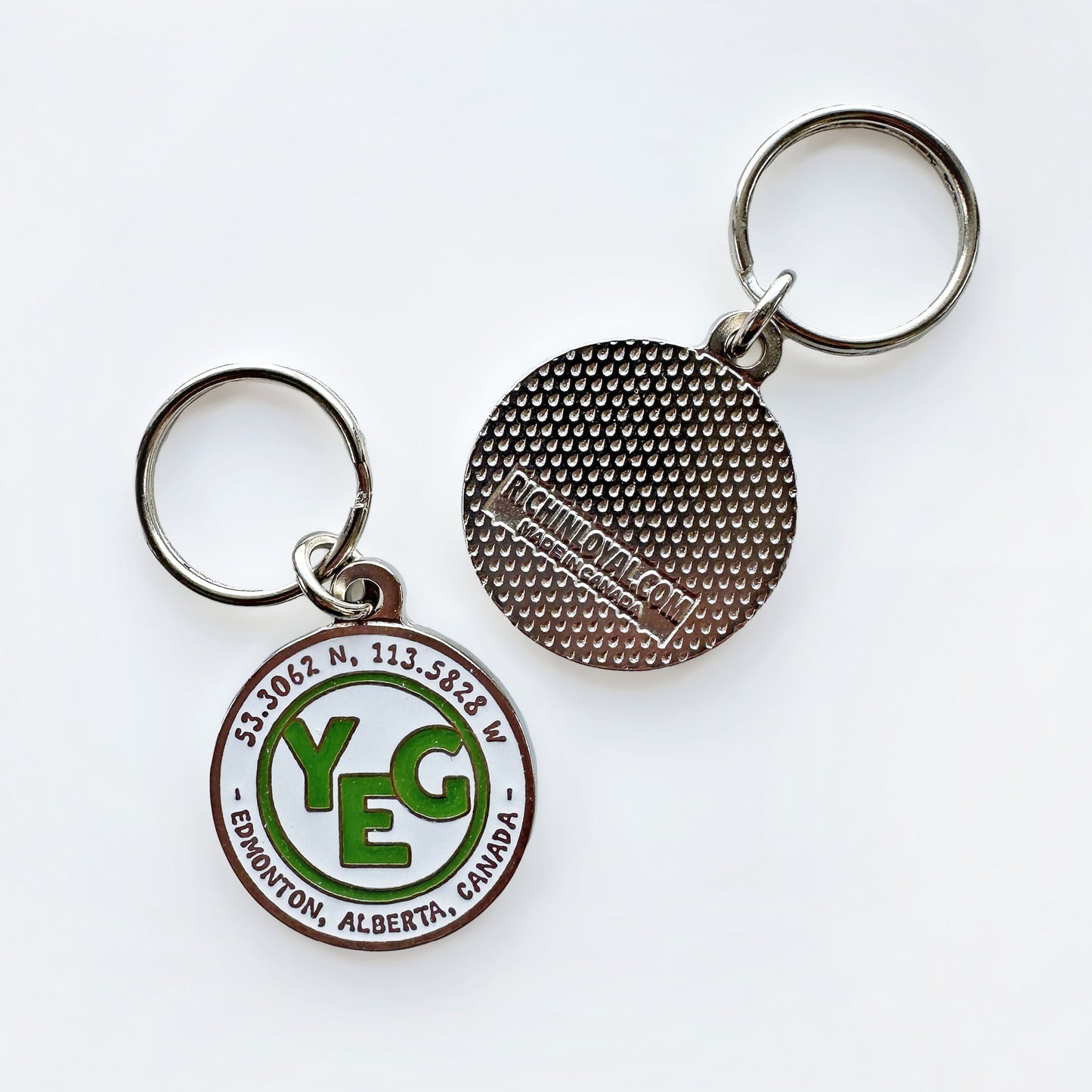 YEG coordinates | Key Ring