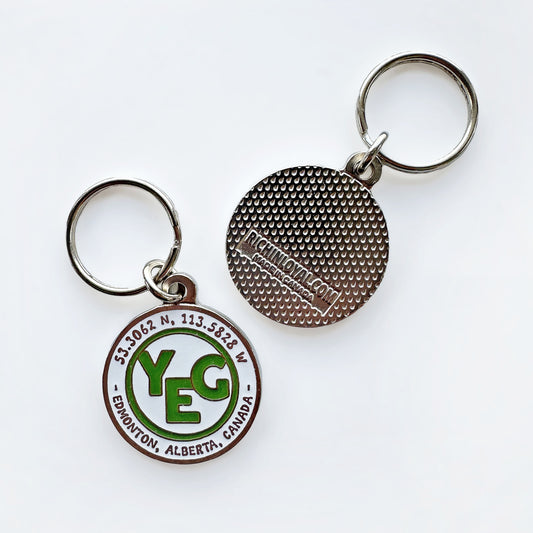 YEG coordinates | Key Ring