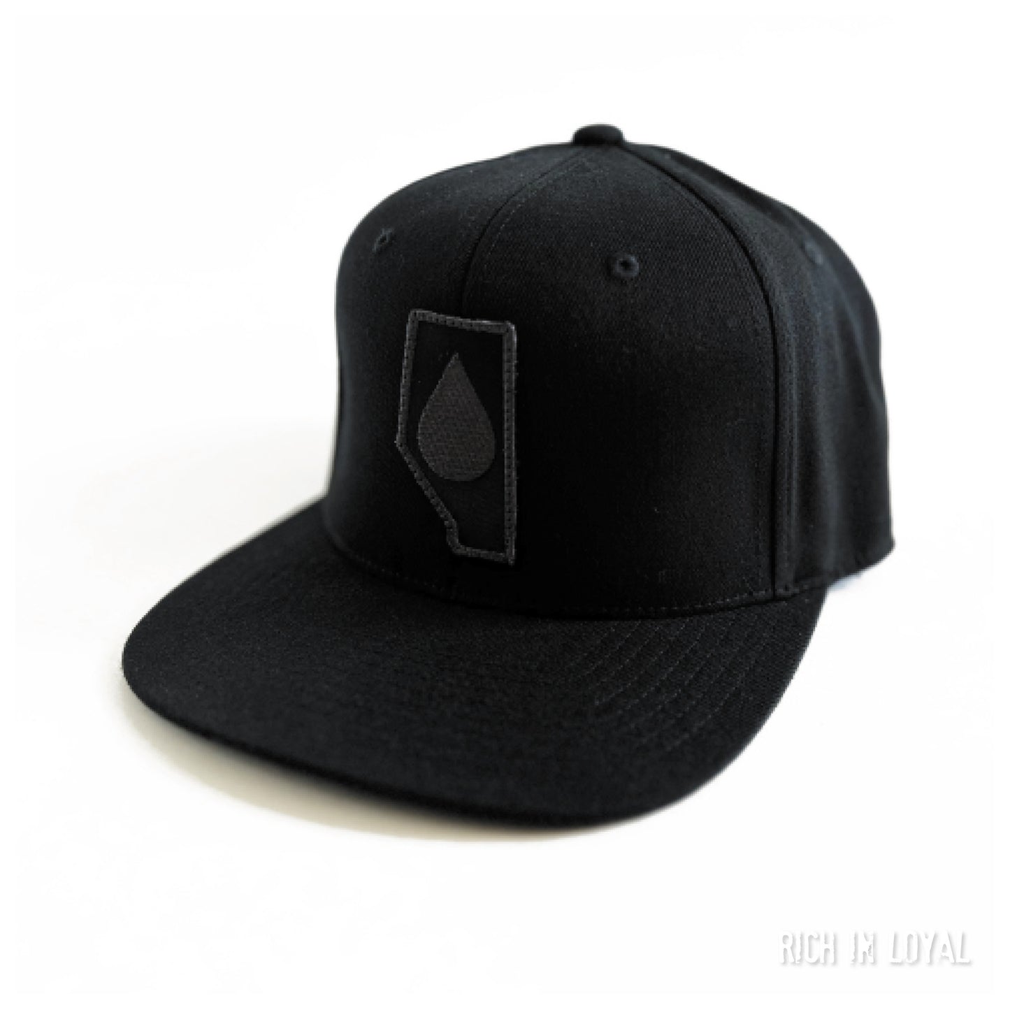alberta oil - black - flexfit snapback | hat