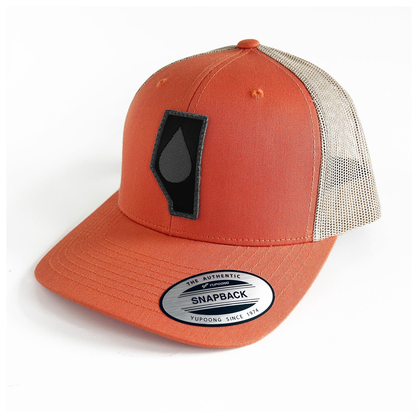 Alberta Oil - Orange & Tan - Retro Trucker Cap