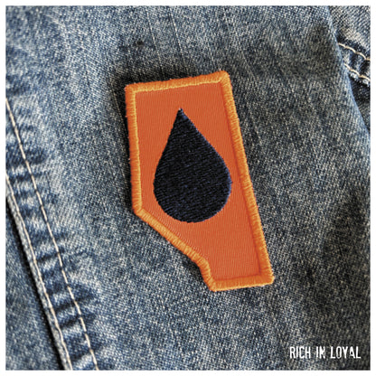 Alberta Oil - Orange Embroidered Patch