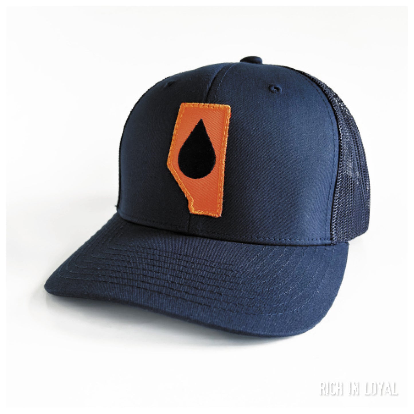 Alberta Oil - Navy - Retro Trucker Cap