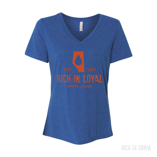 Rich in Loyal - WOMEN's Relaxed V-Neck Tee